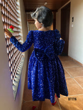 Load image into Gallery viewer, BT1716 Bling Party Wear Frock For Baby Girls
