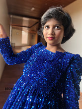 Load image into Gallery viewer, BT1716 Bling Party Wear Frock For Baby Girls

