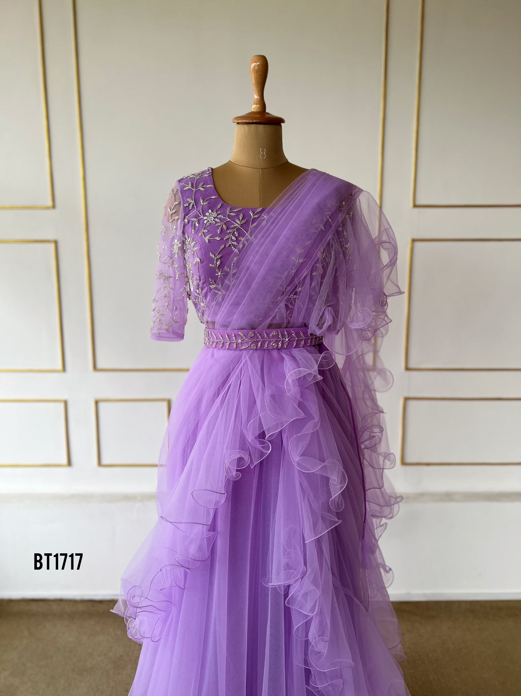 BT1711 Hand Work Luxury Gown For Mother