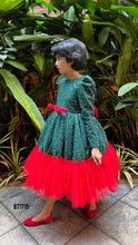 Load image into Gallery viewer, BT1719 Bling Xmas Theme Party Wear For Baby Girls
