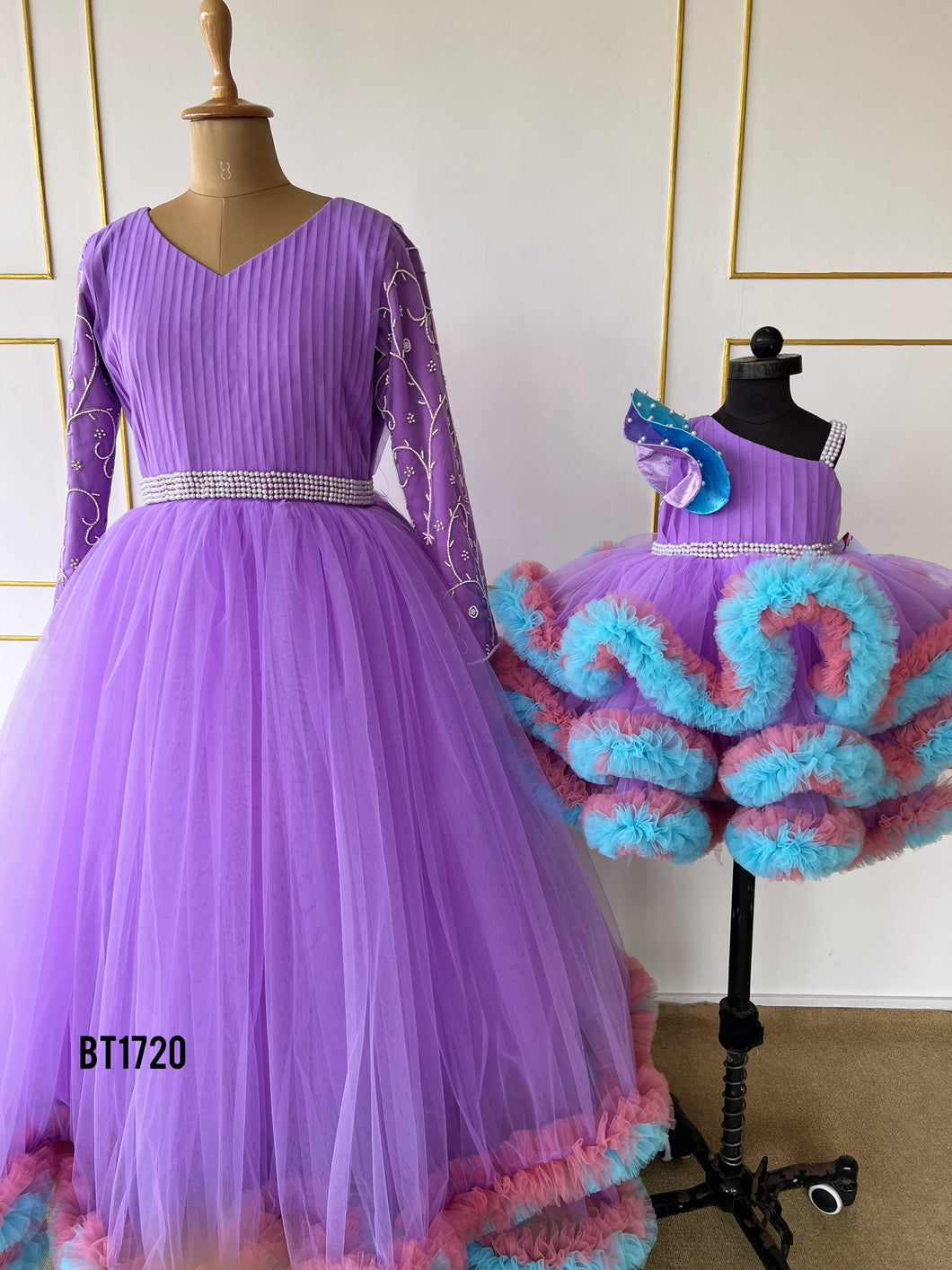 BT1720 Lavender Dreams Whimsical Twirls for Mother & Daughter