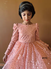 Load image into Gallery viewer, BT1721 Bling Winter Party Wear For Baby Girls
