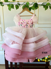 Load image into Gallery viewer, BT1526 Hand Embroidered Pastel Crinoline Birthday Gown
