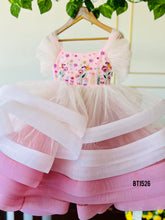 Load image into Gallery viewer, BT1526 Hand Embroidered Pastel Crinoline Birthday Gown
