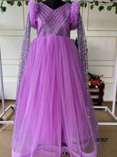 Load image into Gallery viewer, BT1527MB Amethyst Sparkle – Glamorous Mother &amp; Child Gown Set

