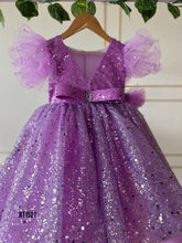 Load image into Gallery viewer, BT1527 Enchanted Lilac Sparkle Dress - Perfect for Your Princess&#39;s Special Moments

