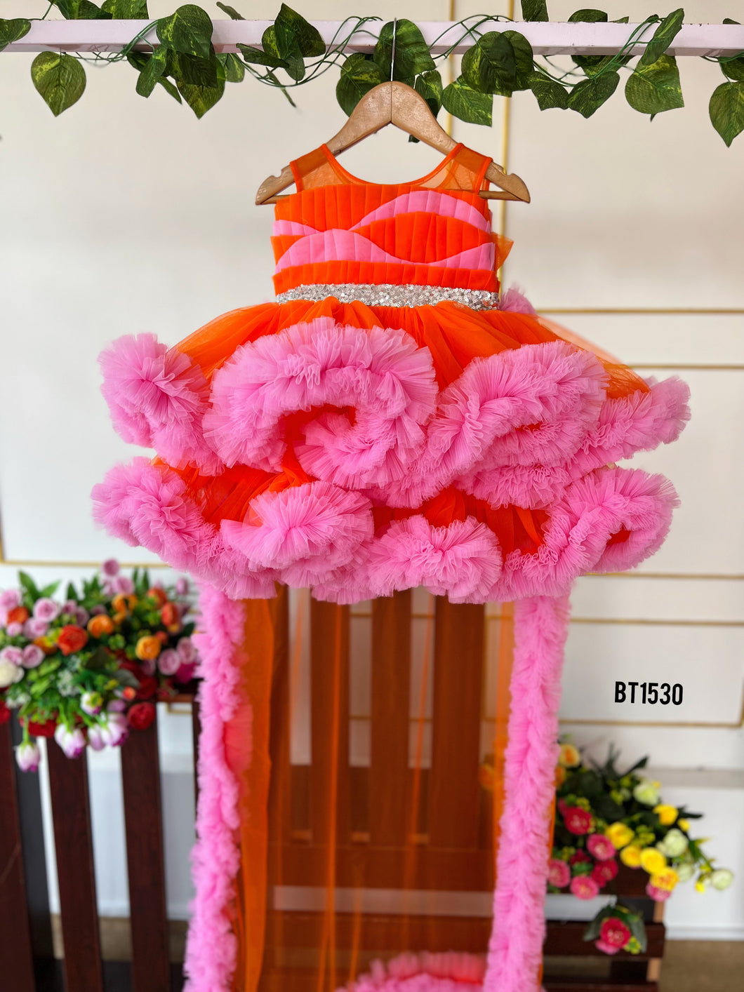 BT1530 Multicolour Longtail Party Wear