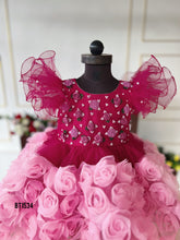 Load image into Gallery viewer, BT1534 Blossoming Beauty: Enchanted Rose Gala Gown
