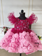 Load image into Gallery viewer, BT1534 Blossoming Beauty: Enchanted Rose Gala Gown
