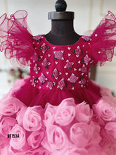 Load image into Gallery viewer, BT1534 Blossoming Beauty: Enchanted Rose Gala Gown
