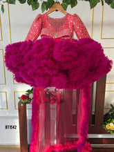 Load image into Gallery viewer, BT1542 Crimson Joy Festive Frolic Dress for Little Darlings
