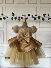Load image into Gallery viewer, BT1795 Golden Glamour - Baby&#39;s Sequinned Party Dress
