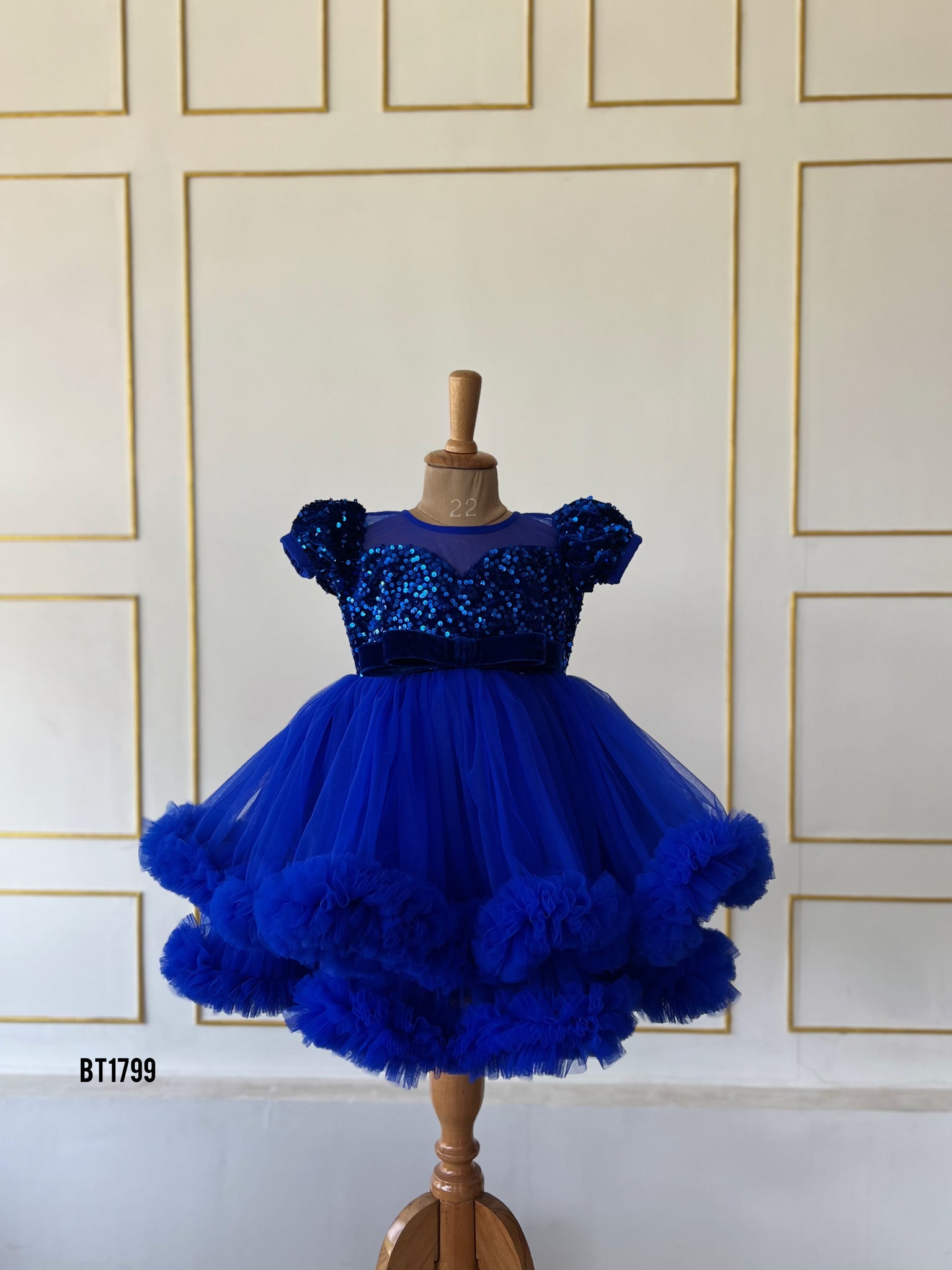 BT1799 Enchanted Sapphire Princess Gown - Exquisite Party Dress for Li BabyTeen Fashion BT1799 Enchanted Sapphire Princess Gown - Exquisite Party Dress for Li BabyTeen Fashion