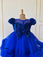 Load image into Gallery viewer, BT1799 Enchanted Sapphire Princess Gown - Exquisite Party Dress for Little One
