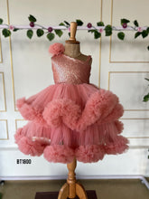 Load image into Gallery viewer, BT1800 Enchanted Pink Princess Gown - Baby Party Wear
