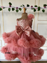 Load image into Gallery viewer, BT1800 Enchanted Pink Princess Gown - Baby Party Wear

