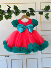 Load image into Gallery viewer, BT1818 Radiant Ruby Pompom Party Dress
