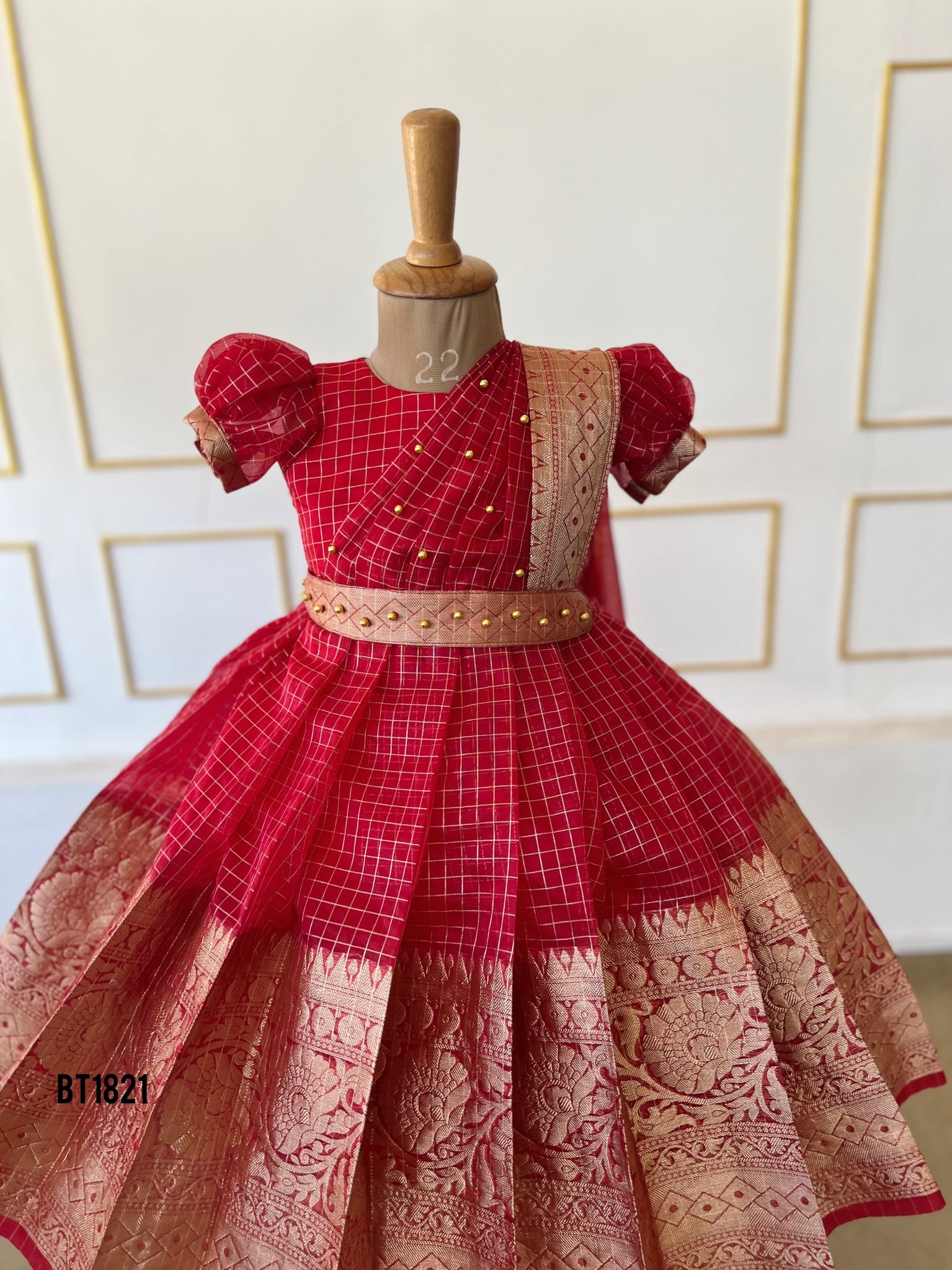 Baby Girl Traditional Wear For Kids Cream Dark Rany Pink Baby