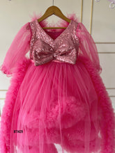 Load image into Gallery viewer, BT1429 Enchanted Fuchsia Fairytale Dress with Glittering Accents for Little Stars
