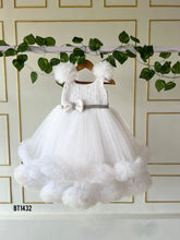 Load image into Gallery viewer, BT1432 Pearl Embellished Ruffle Birthday Frock

