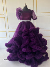 Load image into Gallery viewer, Bt1435  Heavy cloud Ruffle Statement Adult Gown
