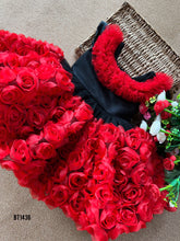 Load image into Gallery viewer, BT1436 Red Flower Theme Party Wear Frock
