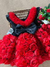 Load image into Gallery viewer, BT1436 Red Flower Theme Party Wear Frock
