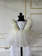 Load image into Gallery viewer, BT1437 Star Theme White Party Wear Frock
