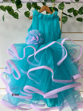 Load image into Gallery viewer, BT1443 Aquatic Serenade Ribbon Cascade Dress for Joyful Celebrations

