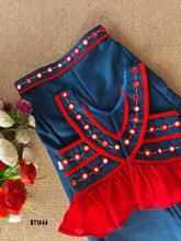 Load image into Gallery viewer, BT1444 Mirror Work Ethnic Crop Top and Palazzo Set

