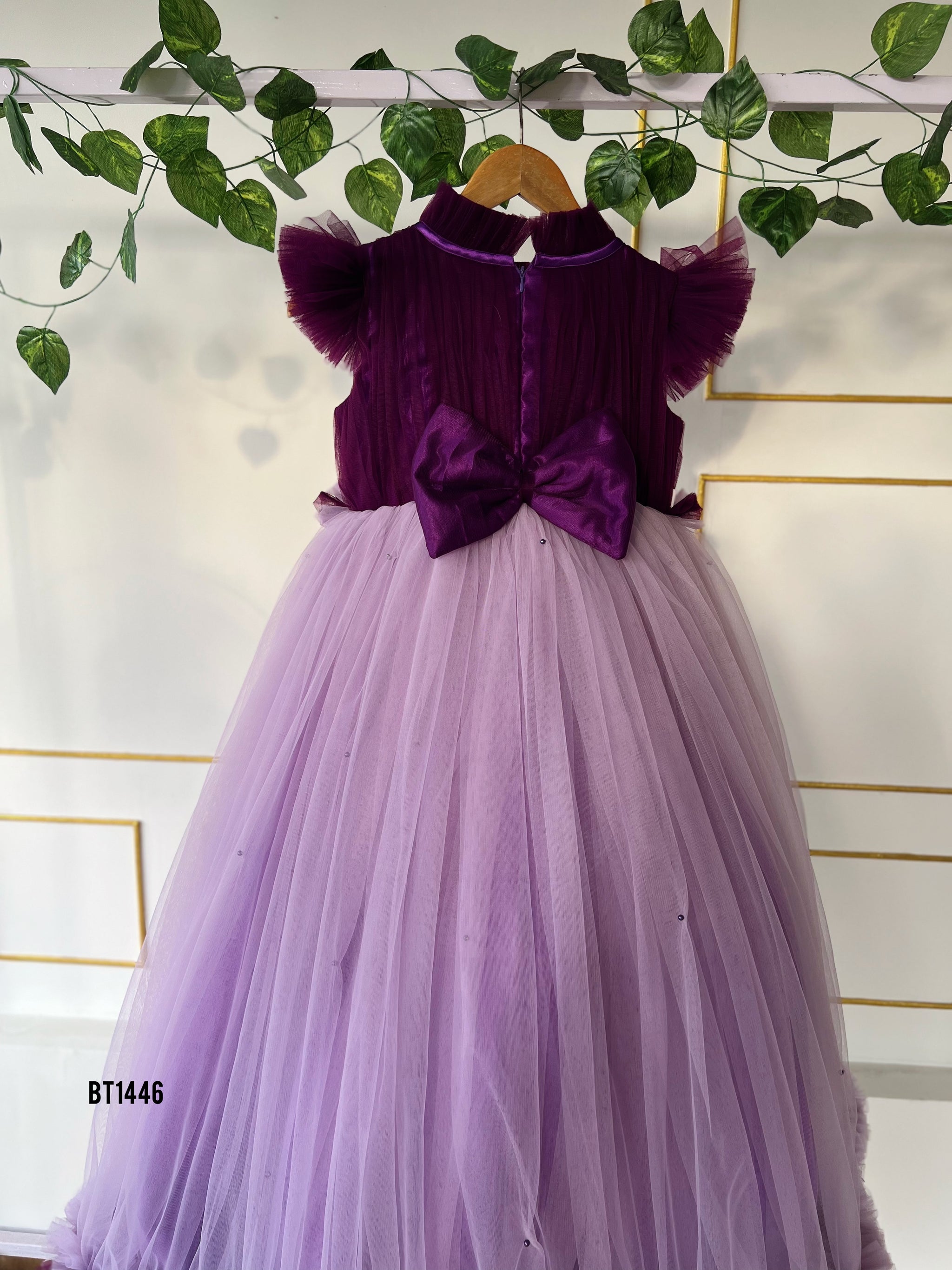 Bt1446 Regal Purple Princess Gown
