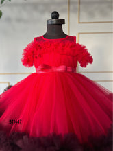 Load image into Gallery viewer, BT1447 Hotpink Party Wear Gown with Ruffles
