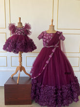 Load image into Gallery viewer, BT1855 Majestic Mauve Mommy &amp; Me Gowns - Elegance for Two!
