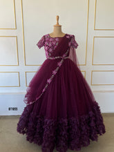 Load image into Gallery viewer, BT1855 Majestic Mauve Mommy &amp; Me Gowns - Elegance for Two!
