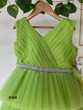 Load image into Gallery viewer, BT1449 Green Multilayer Party wear
