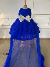 Load image into Gallery viewer, BT1860 Celebrate in Style: Luxe Royal Blue Party Dress
