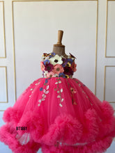 Load image into Gallery viewer, BT1861 Whimsical Wings: Floral Fantasy Dress
