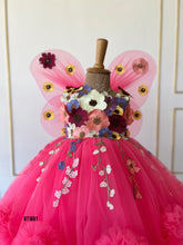 Load image into Gallery viewer, BT1861 Whimsical Wings: Floral Fantasy Dress
