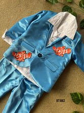 Load image into Gallery viewer, BT1862 Sky Blue Charisma: Daddy &amp; Me Suit Set
