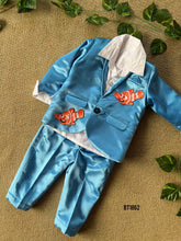 Load image into Gallery viewer, BT1862 Sky Blue Charisma: Daddy &amp; Me Suit Set
