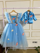 Load image into Gallery viewer, BT1862 Sky Blue Charisma: Daddy &amp; Me Suit Set
