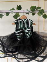 Load image into Gallery viewer, BT1671 Midnight Sequin Swirl Party Dress for Little Trendsetters
