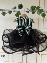 Load image into Gallery viewer, BT1671 Midnight Sequin Swirl Party Dress for Little Trendsetters
