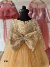 Load image into Gallery viewer, BT1453 Golden Glitter Gala Dress - Where Little Dreams Sparkle
