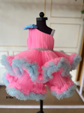 Load image into Gallery viewer, BT1454 Pastel One shoulder Ruffles Party wear
