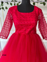 Load image into Gallery viewer, BT1458 Ruby Rendezvous – Opulent Mother &amp; Child Attire Set
