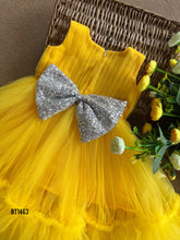 Load image into Gallery viewer, BT1463 Sunny Blossom: Radiant Yellow Embellished Party Dress for Your Little Sunshine
