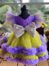 Load image into Gallery viewer, BT1466 Thick Double Color Ruffle Party Wear
