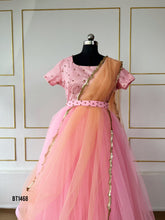 Load image into Gallery viewer, BT1468 Enchanted Garden Gala: Blossom Pink Mommy &amp; Me Gown
