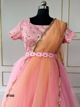 Load image into Gallery viewer, BT1468 Enchanted Garden Gala: Blossom Pink Mommy &amp; Me Gown
